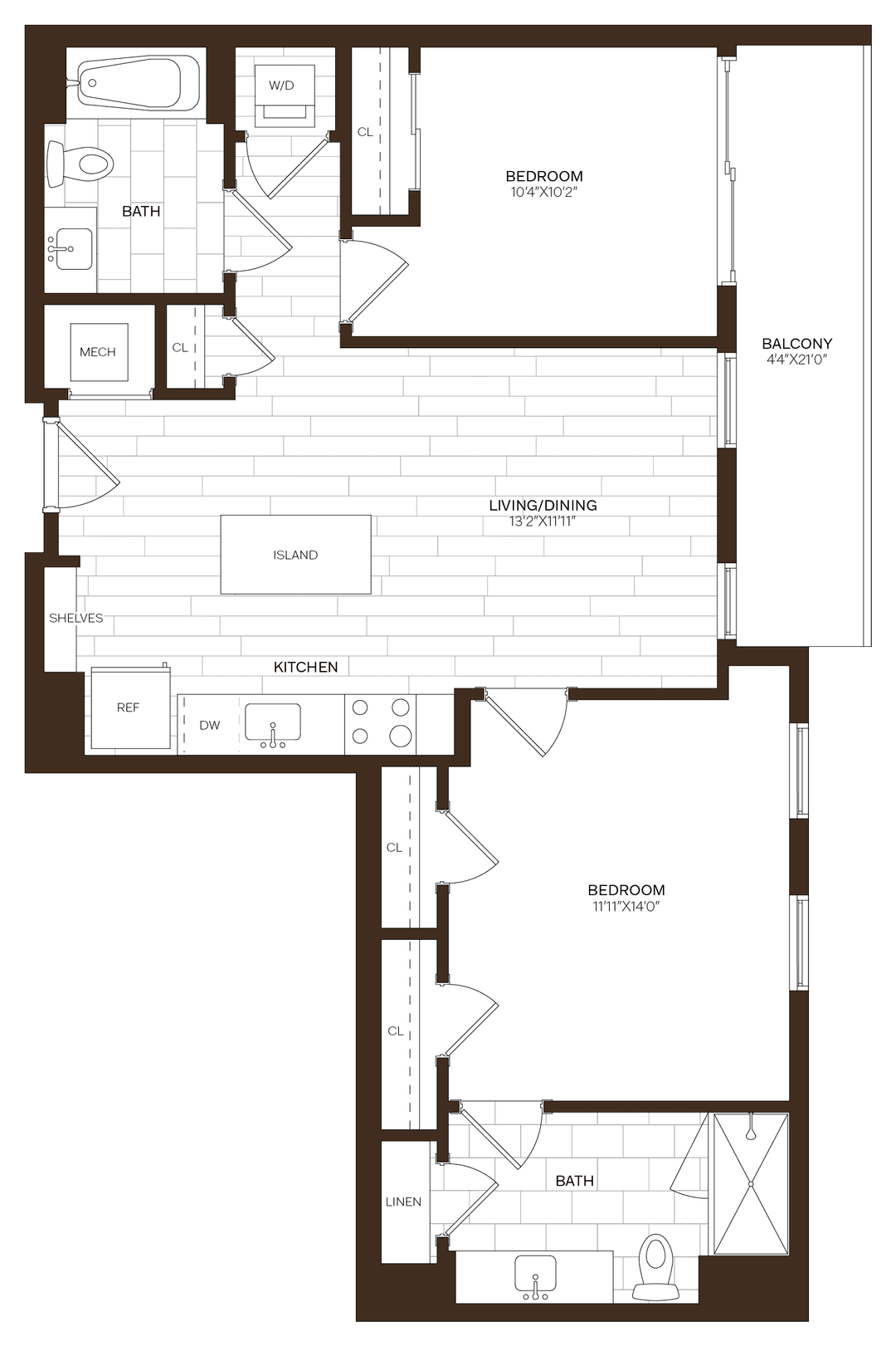 floorplan of 829